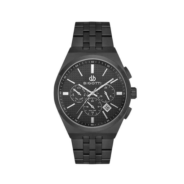 Bigotti Quotidiano Men Stainless Steel Black Watch BG1106466