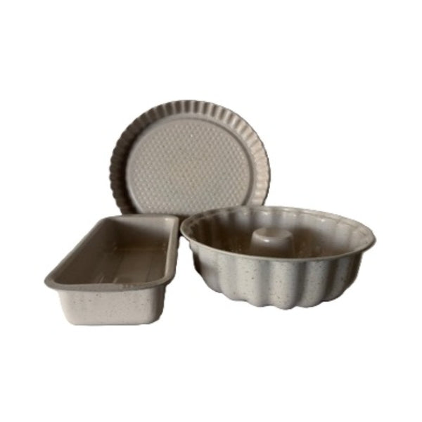 Blumen Cake Mold 3 pcs Set Granite Beige BW0330