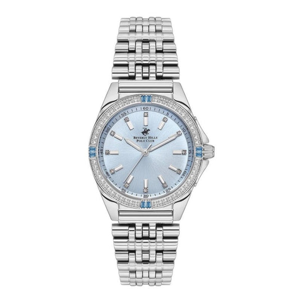 Beverly Hills Polo Club Women Silver Stainless Steel Analog Watch