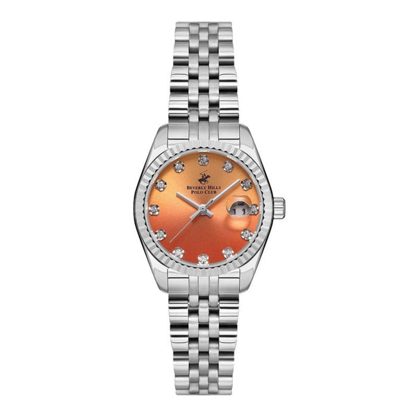 Beverly Hills Polo Club Women Silver Stainless Steel Analog Watch BP3595X380