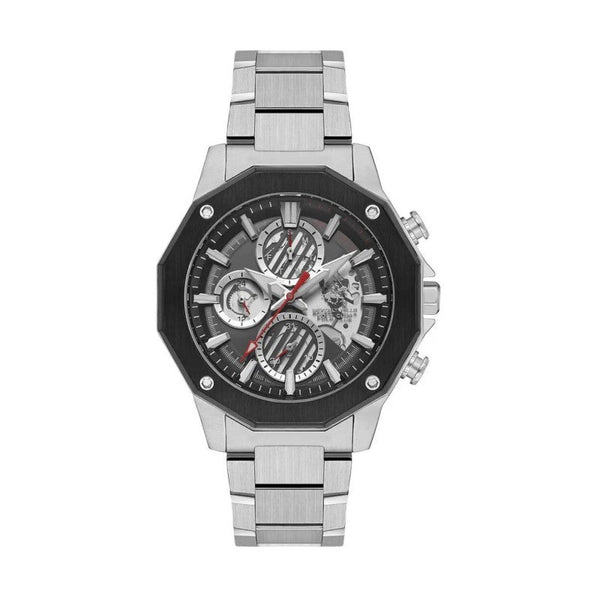 Beverly Hills Polo Club Men Silver Stainless Steel Analog Watch