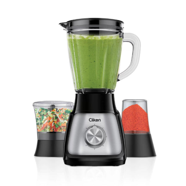 Clikon Blender Juicer 4 In 1 500W Silver