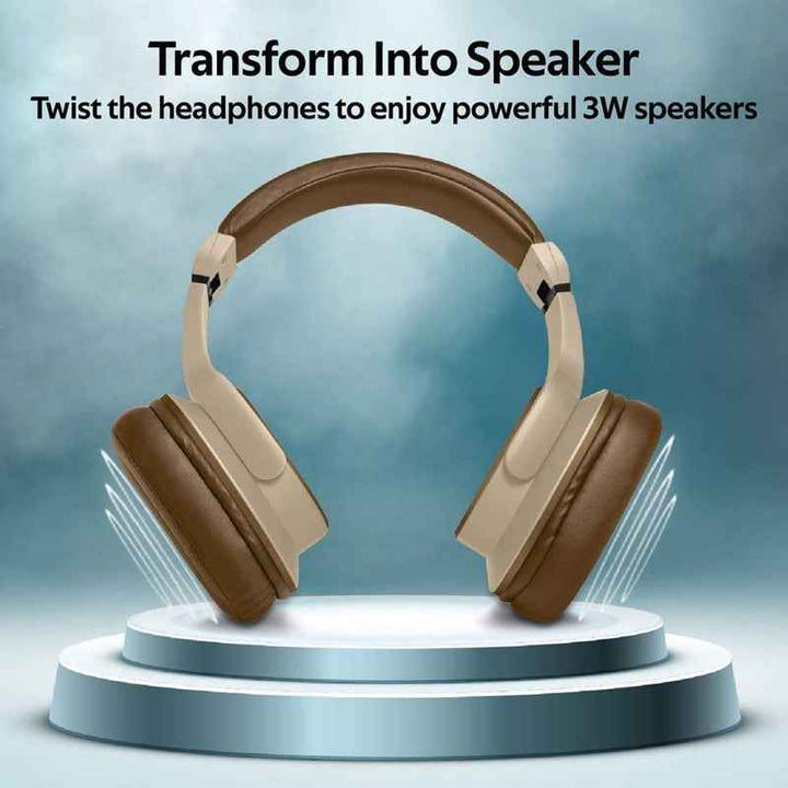 Promate CORVIN Wireless Over Ear Headphone Brown CORVIN-BRWN