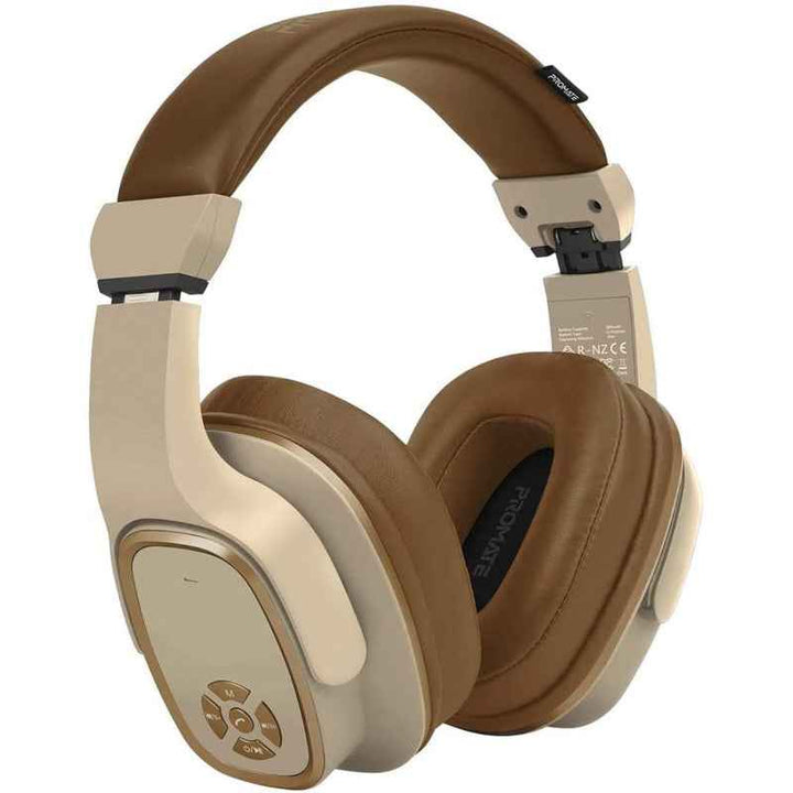 Promate CORVIN Wireless Over Ear Headphone Brown CORVIN-BRWN