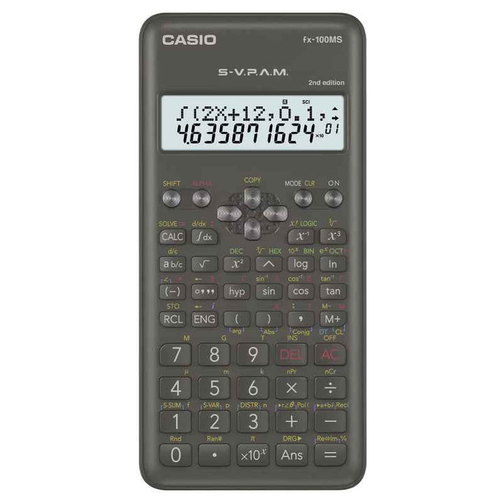 Casio 2nd Edition Standard Scientific Calculator 300 Functions CSO-FX100MS-2