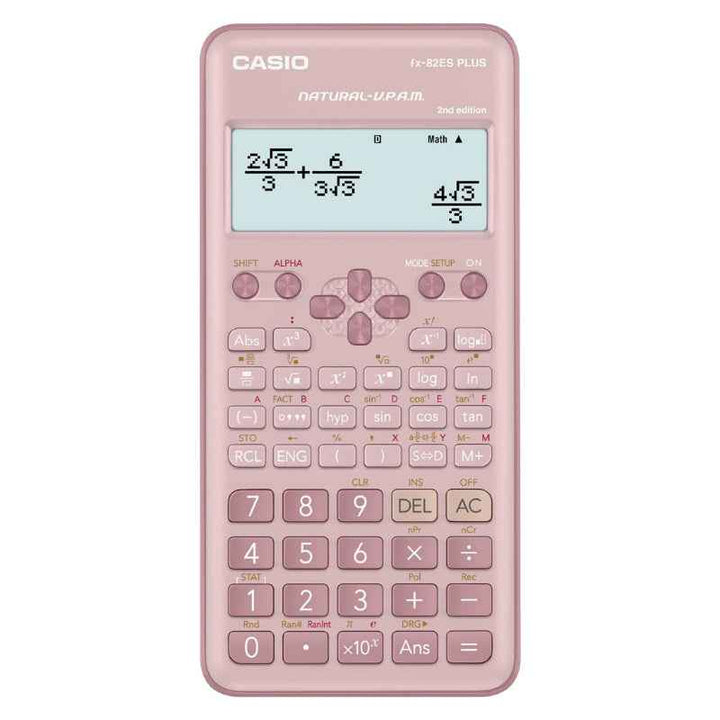 Casio Standard scientific calculator 252 Functions Pink CSO-FX82ESPLUS-2-PK