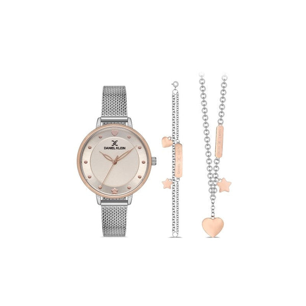 Daniel Klein Ladies Set Stainless Steel Strap Watch