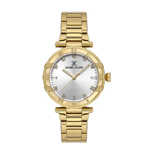 Daniel Klein Women Gold Stainless Steel Analog Watch