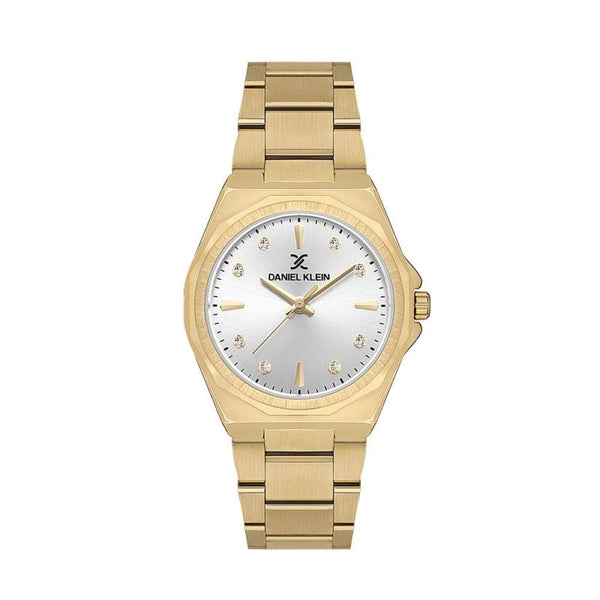 Daniel Klein Women Gold Stainless Steel Analog Watch