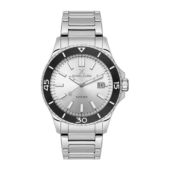 Daniel Klein Men Silver Stainless Steel Analog Watch