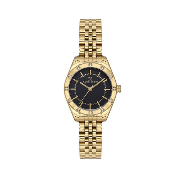 Daniel Klein Women Gold Stainless Steel Analog Watch