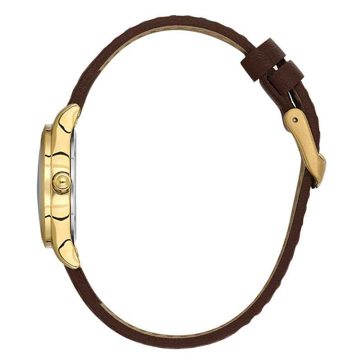 Daniel Klein Women Genuine Leather Dark Brown Watch DK1139213