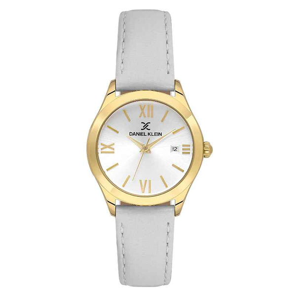 Daniel Klein Women Genuine Leather Whtie Watch DK1139214