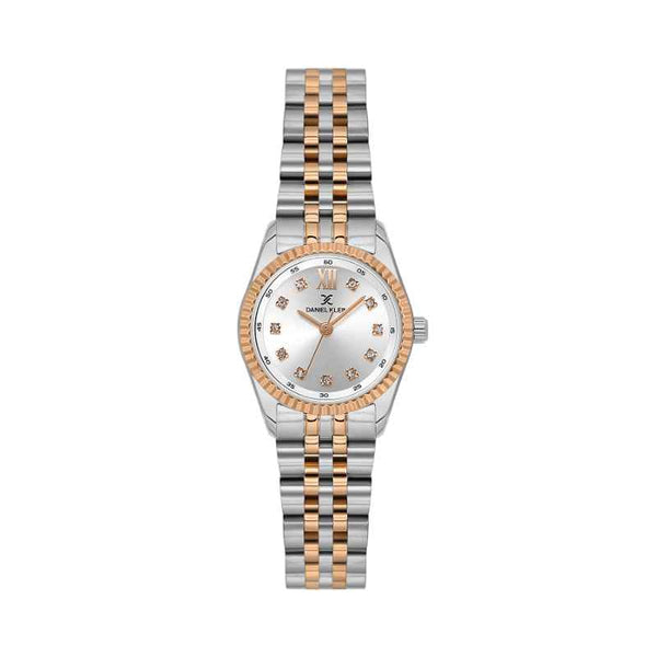 Daniel Klein Women Stainless Steel Silver and Rose Gold Watch DK1139256