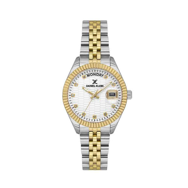 Daniel Klein Women Stainless Steel Silver and Gold Watch DK1139263