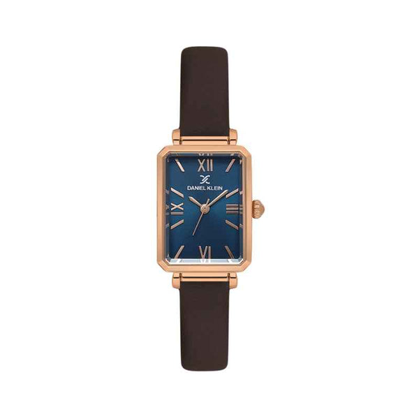 Daniel Klein Women Genuine Leather Dark Brown Watch DK1139356