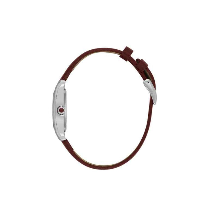 Daniel Klein Women Genuine Leather Dark Red Watch DK1139372