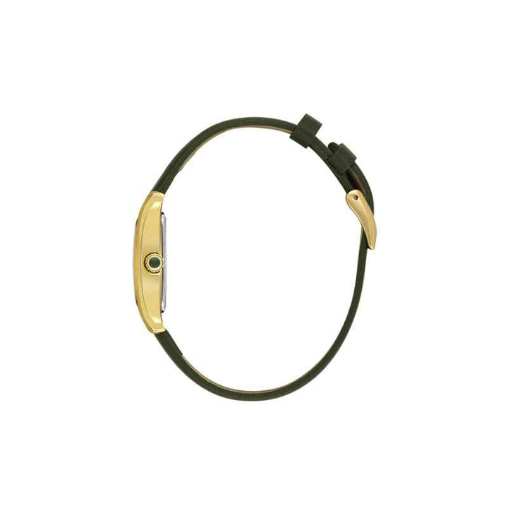 Daniel Klein Women Genuine Leather Dark Green Watch DK1139373