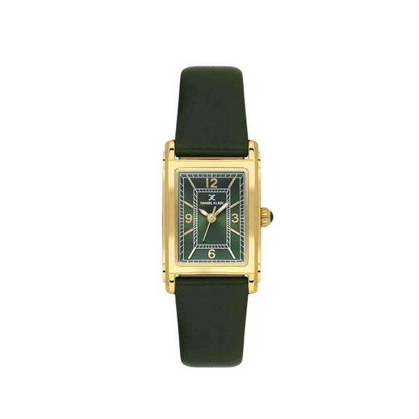 Daniel Klein Women Genuine Leather Dark Green Watch DK1139373