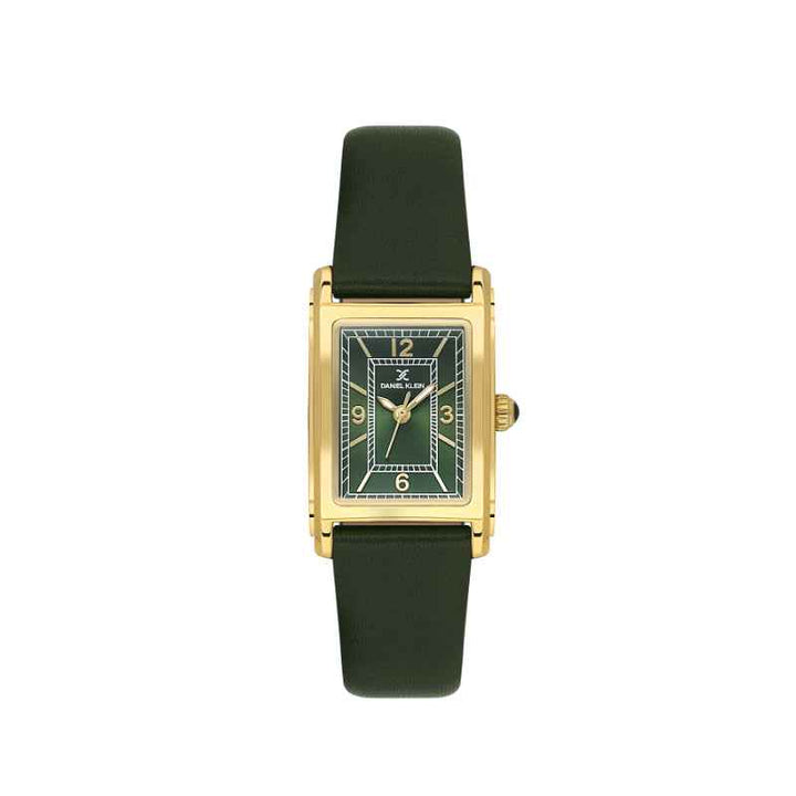 Daniel Klein Women Genuine Leather Dark Green Watch DK1139373