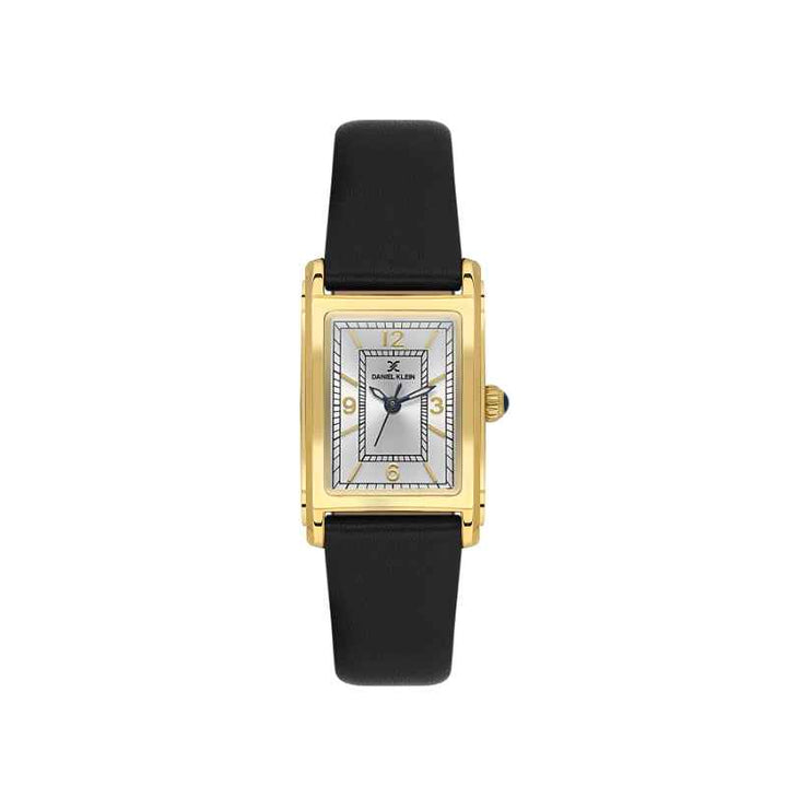 Daniel Klein Women Genuine Leather Black Watch DK1139374