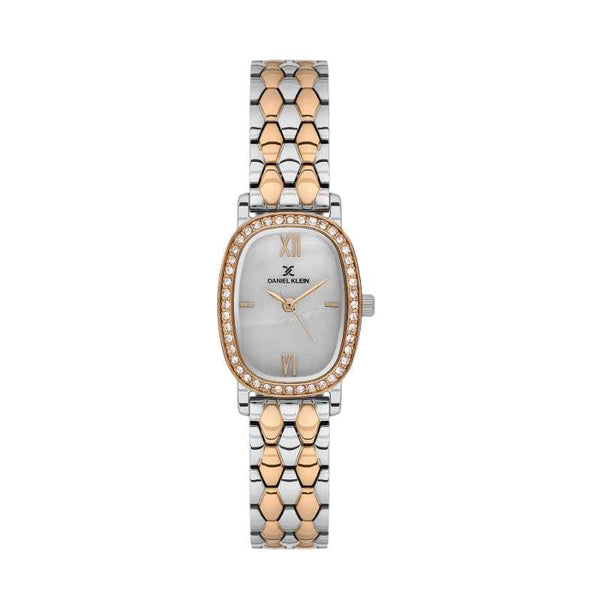 Daniel Klein Women Stainless Steel Silver and Rose Gold Watch DK1139426