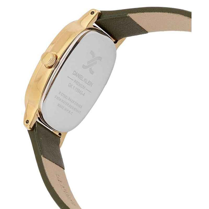 Daniel Klein Women Genuine Leather Dark Green Watch DK1139434