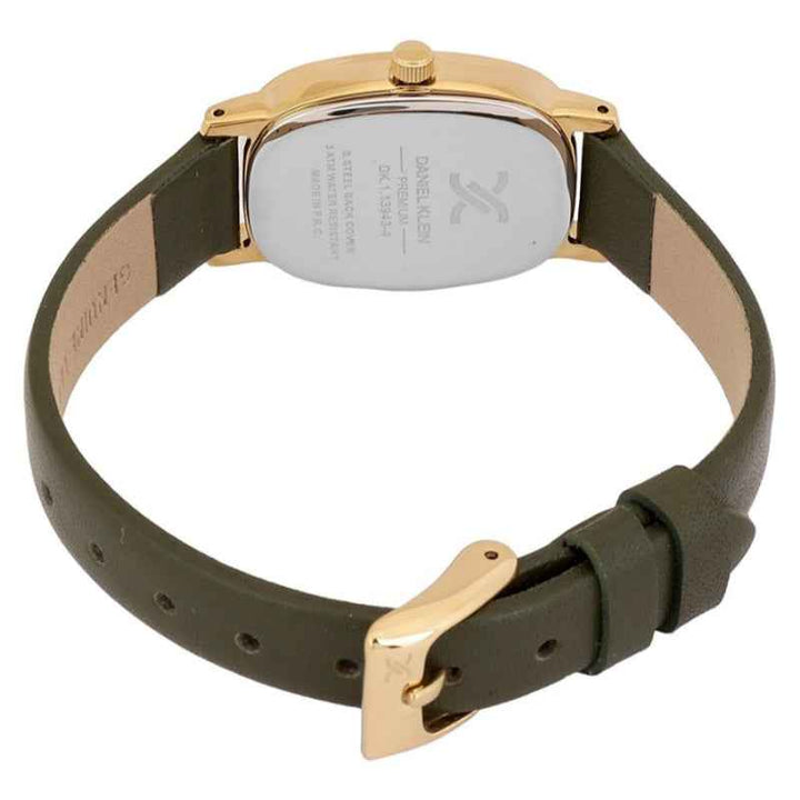 Daniel Klein Women Genuine Leather Dark Green Watch DK1139434