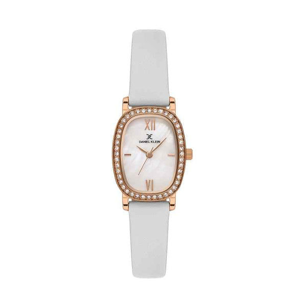 Daniel Klein Women Genuine Leather White Watch DK1139435
