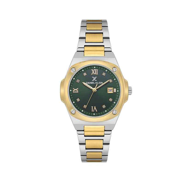 Daniel Klein Women Stainless Steel Silver and Gold Watch DK1139475