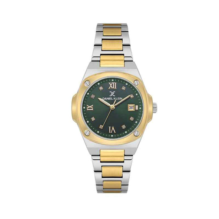 Daniel Klein Women Stainless Steel Silver and Gold Watch DK1139475