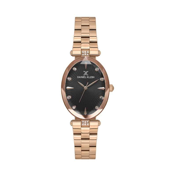 Daniel Klein Women Stainless Steel Rose Gold Watch DK1139545