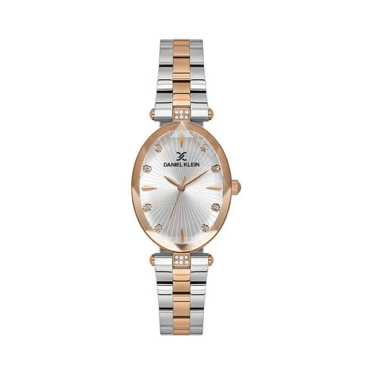 Daniel Klein Women Stainless Steel Silver and Rose Gold Watch DK1139546