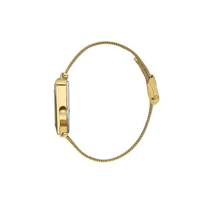 Daniel Klein Women Mesh Band Gold Watch DK1139634