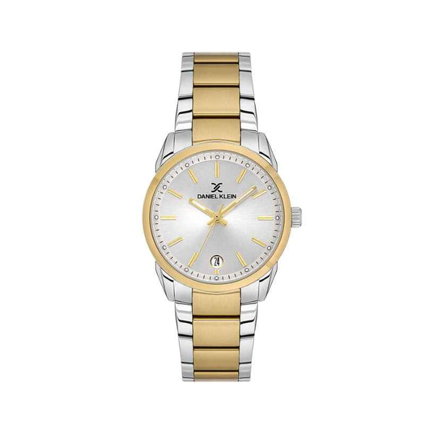 Daniel Klein Women Stainless Steel Silver and Gold Watch DK1139686