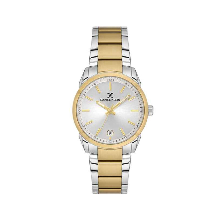 Daniel Klein Women Stainless Steel Silver and Gold Watch DK1139686