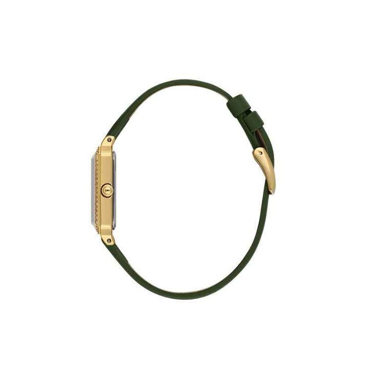 Daniel Klein Women Genuine Leather Dark Green Watch DK1139713