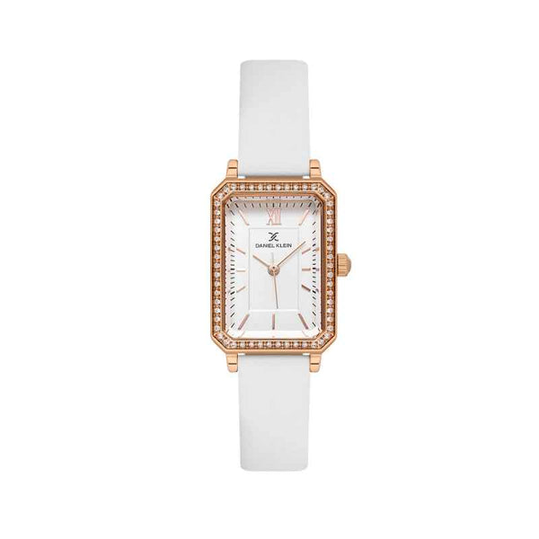 Daniel Klein Women Genuine Leather White Watch DK1139715