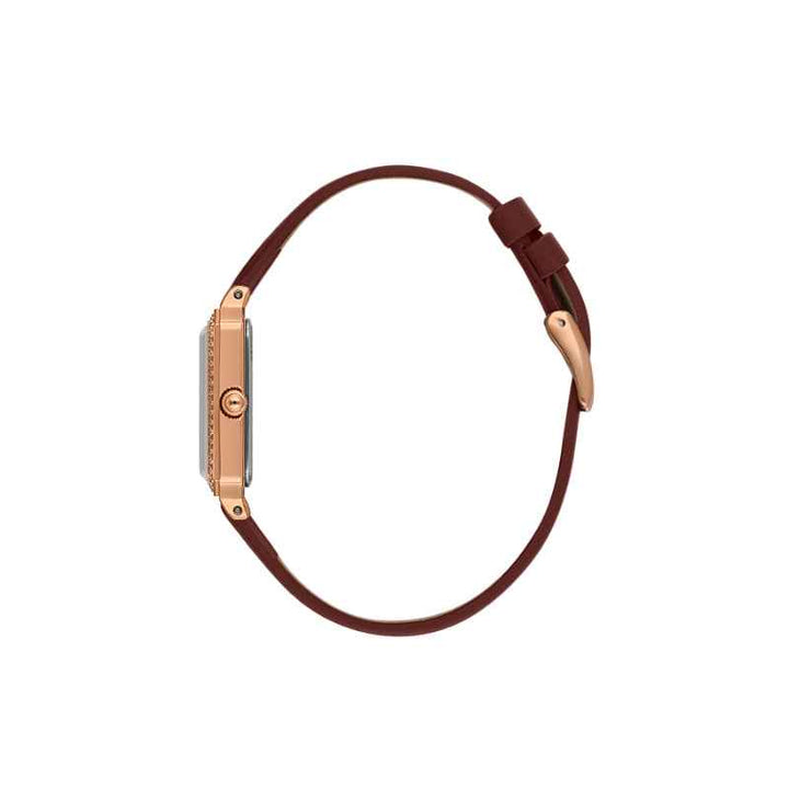 Daniel Klein Women Genuine Leather Dark Brown Watch DK1139716