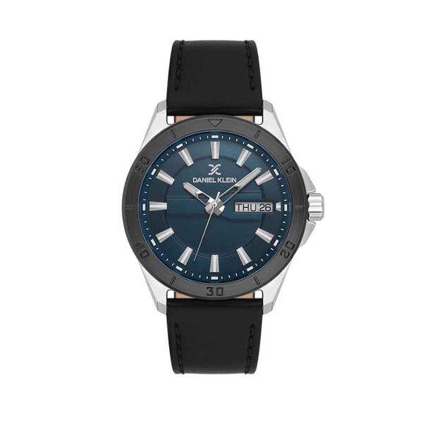 Daniel Klein Men Genuine Leather Black Watch DK1139753