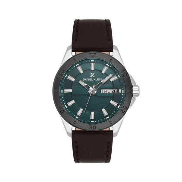 Daniel Klein Men Genuine Leather Dark Brown Watch DK1139754