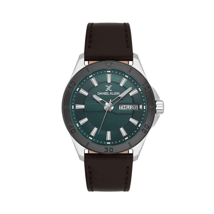 Daniel Klein Men Genuine Leather Dark Brown Watch DK1139754