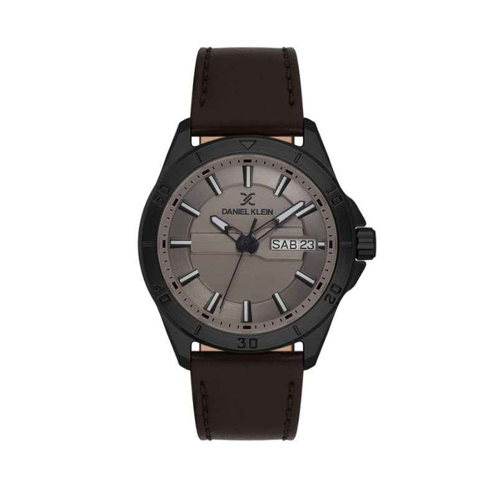 Daniel Klein Men Genuine Leather Dark Brown Watch DK1139755