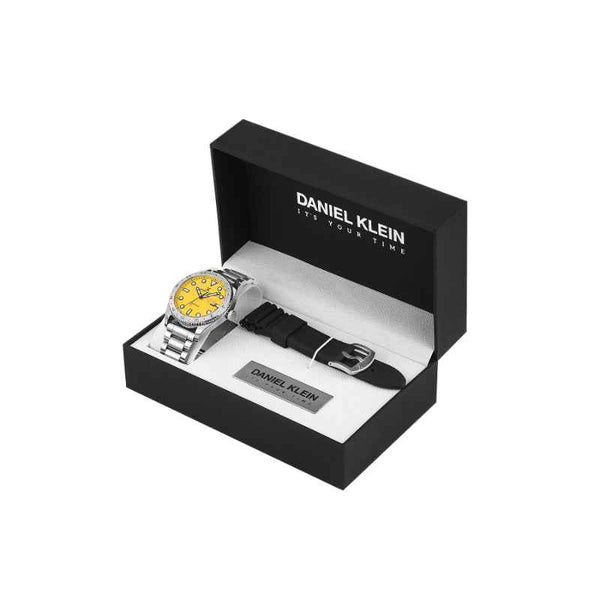 Daniel Klein Men Stainless Steel Silver Watch DK1139806