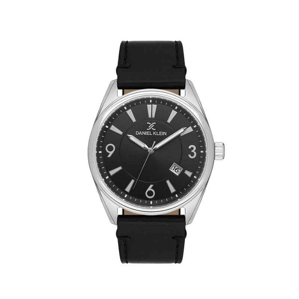 Daniel Klein Men Genuine Leather Black Watch DK1139822