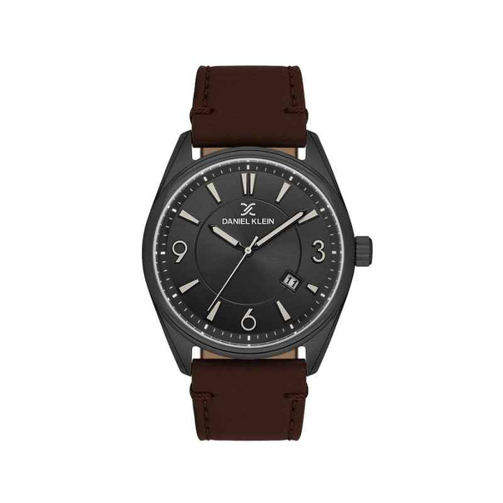 Daniel Klein Men Genuine Leather Brown Watch DK1139825