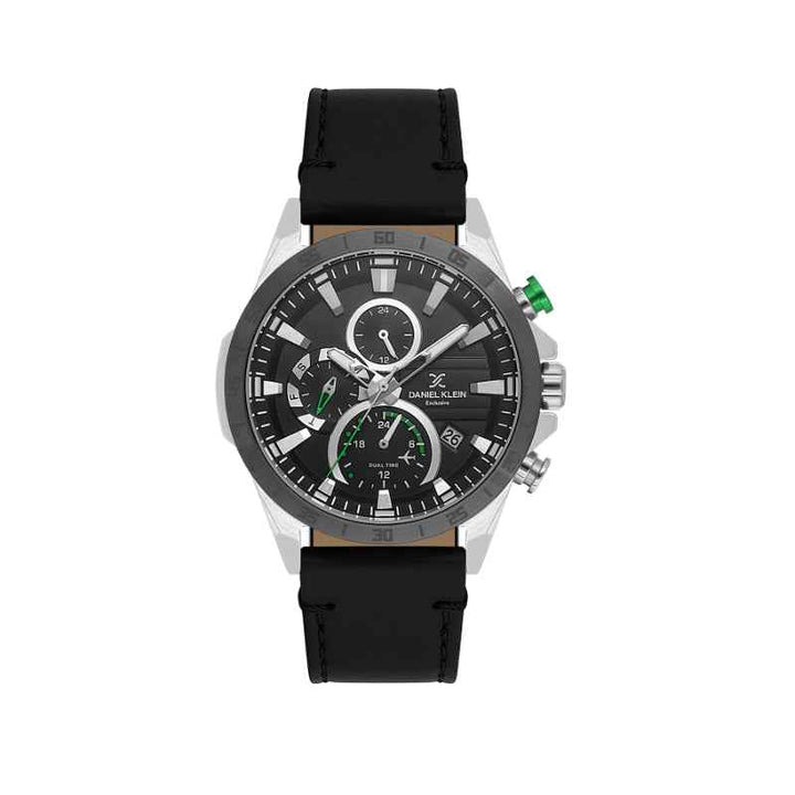 Daniel Klein Men Genuine Leather Black Watch DK1139931