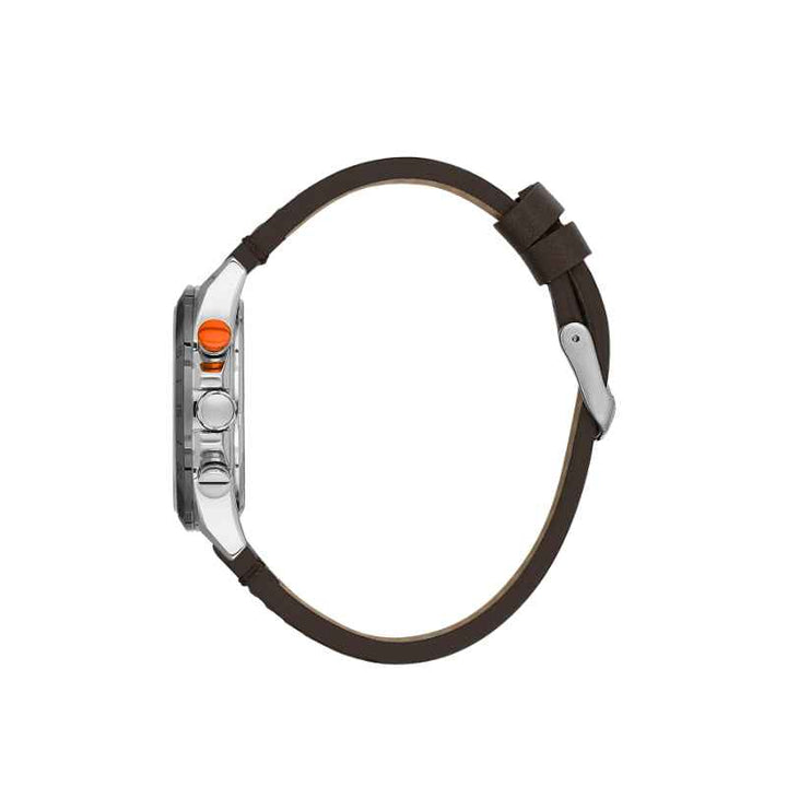 Daniel Klein Men Genuine Leather Dark Brown Watch DK1139933