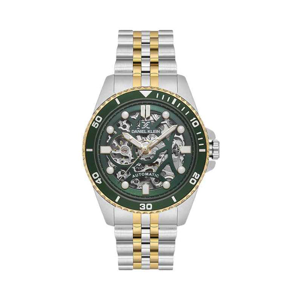 Daniel Klein Men Stainless Steel Silver and Gold Watch DK1139986