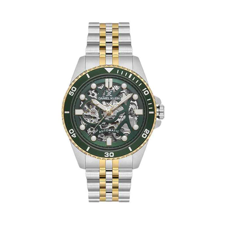 Daniel Klein Men Stainless Steel Silver and Gold Watch DK1139986